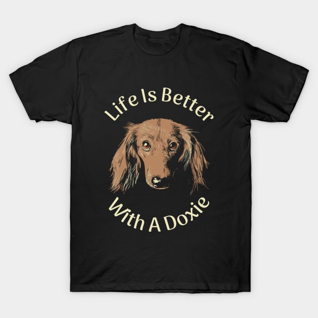 Doxie Daschund Lover T-Shirt by Design Seventytwo